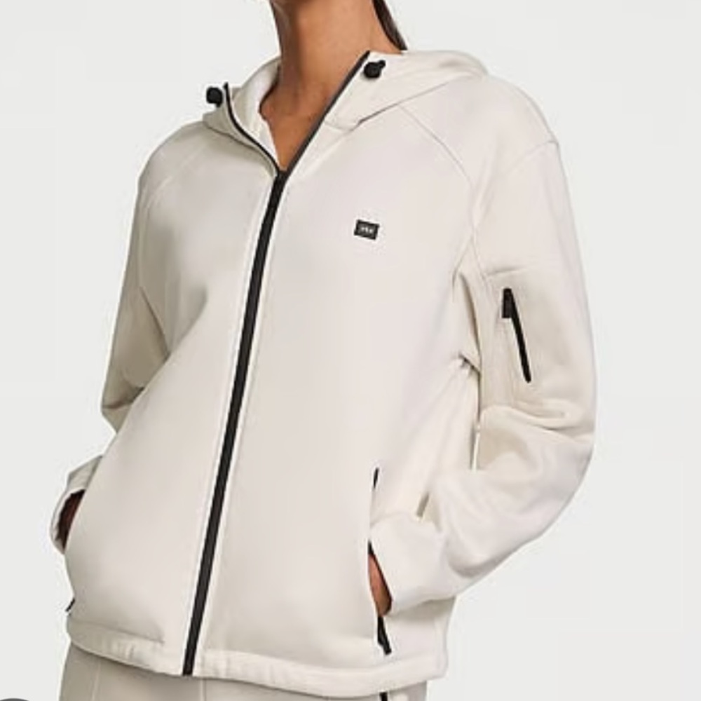 Victoria's Secret Cream Jacket with Black Trim